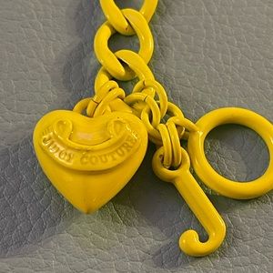 Neon yellow juicy couture bracelet